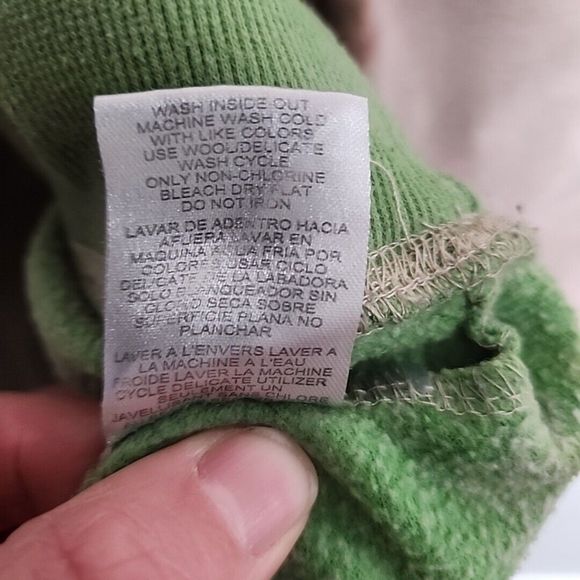 Grateful Dead Sweatshirt Women's M Green Brown Bear Tie Dye Ban Music Crew Neck - Picture 6 of 10